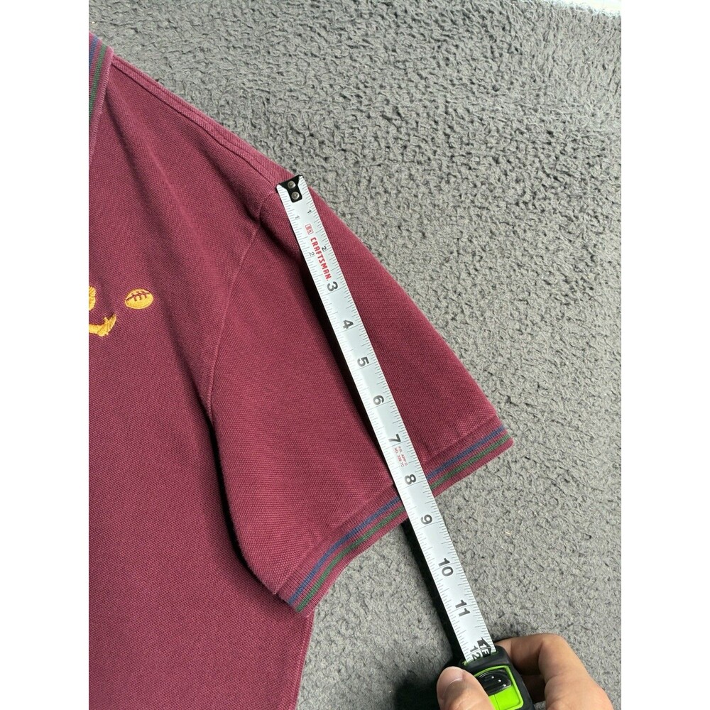 Ralph Lauren Rugby Logo 2004 Men’s Maroon Polo Shirt Size Large Old Money - Picture 6 of 16